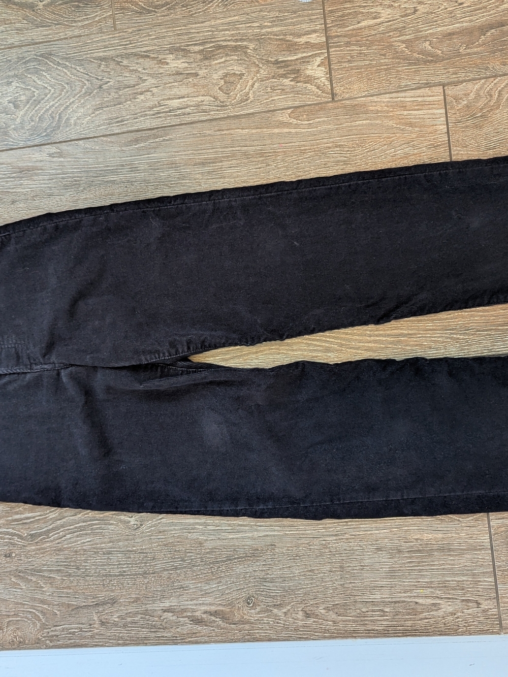 Levi's Ribcage Straight Ankle Jean Black Corduroy Pant Button Fly Size 26 X 27 - Picture 2 of 12